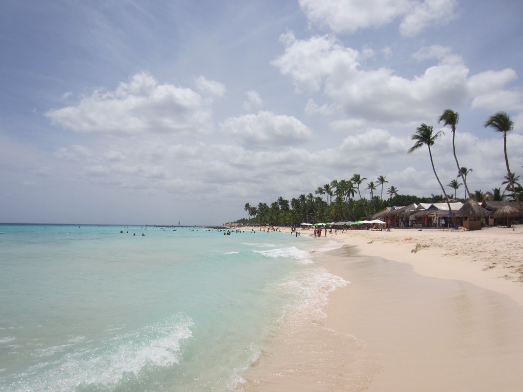 idyllic beautiful beach dominican republic