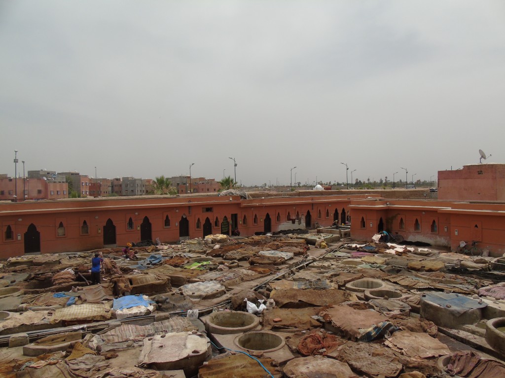 tannery leather making marrakesh