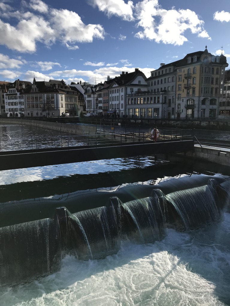 Lucerne river dam
