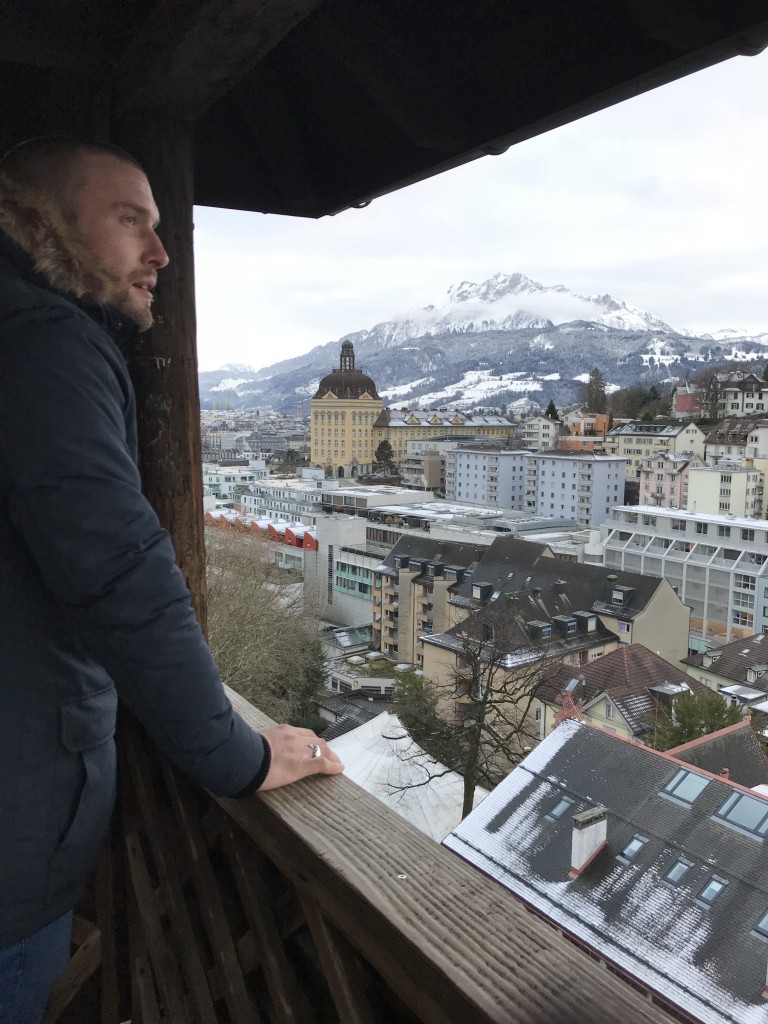 views over lucerne city glacier gardens
