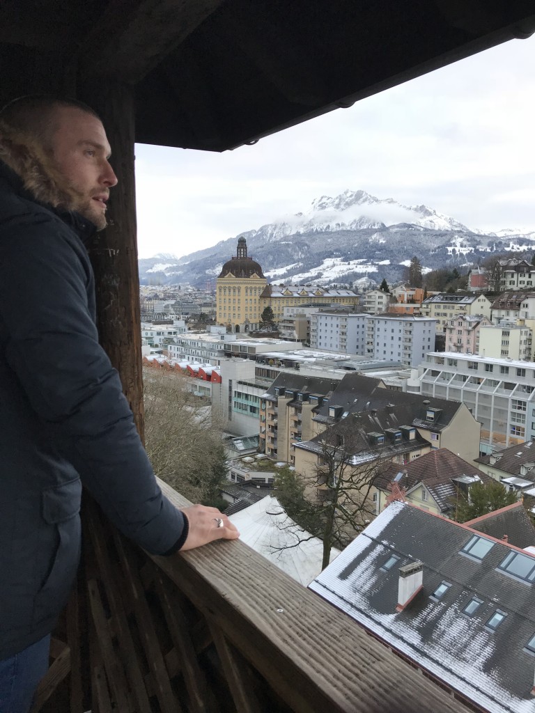 views over lucerne city glacier gardens