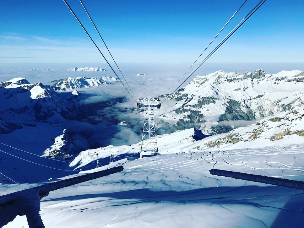 mount titlis engelberg best views mountains amazing sky clouds snow