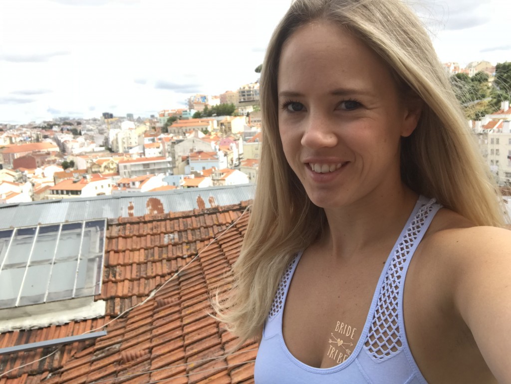 rooftop yoga class lisbon portugal