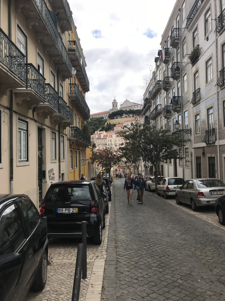 pretty lisbon street portugal
