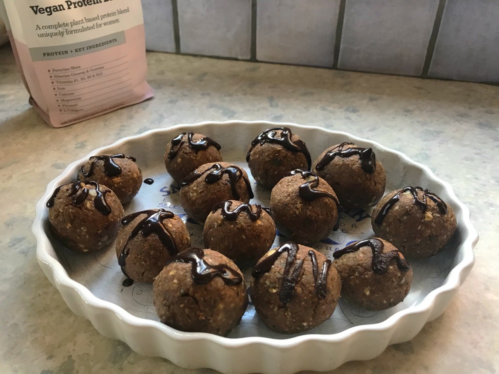 ginger walnut date choc protein energy balls healthy snacks