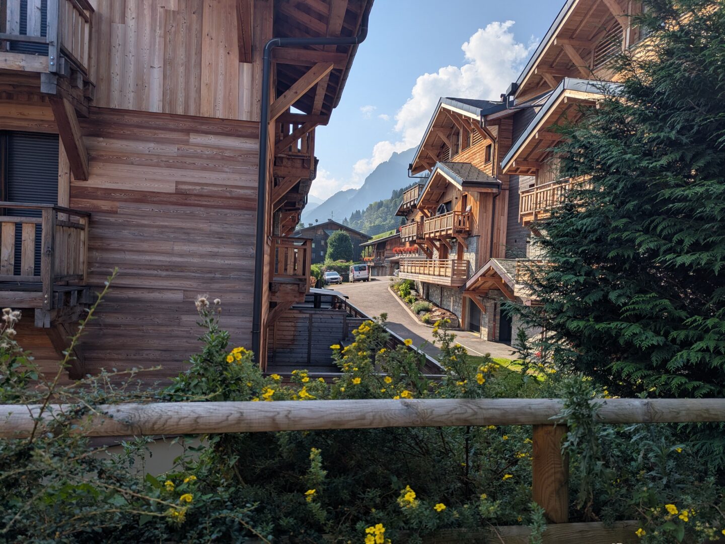 morzine chalet with mountain views near ski lift