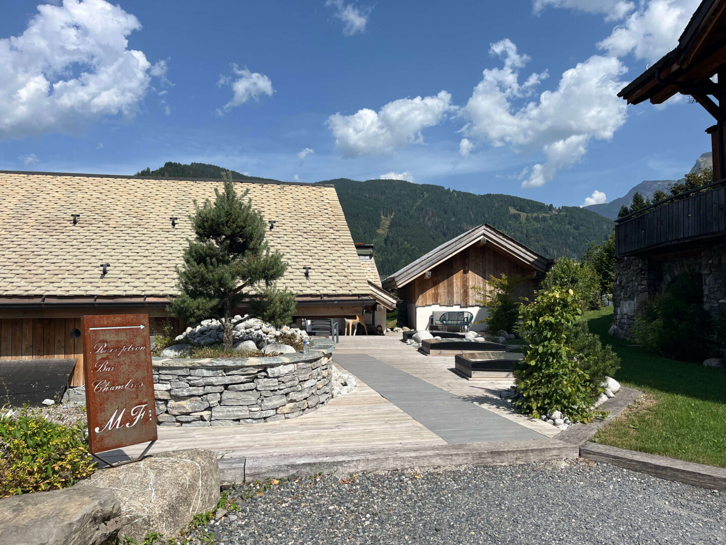 morzine hotel with breakfast mountain views