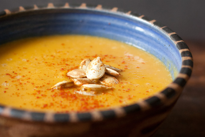 Spiced pumpkin soup