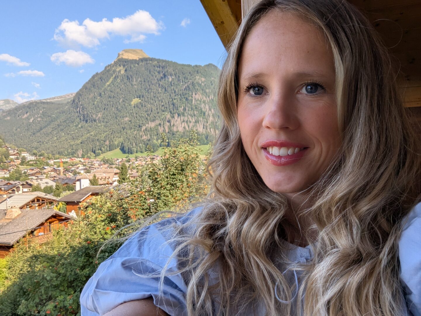 view from morzine chalet mountain views